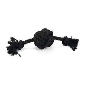 Beeztees Siyah 34x10x9 cm 255 gr Diş İpinden Top ve İpi Köpek Oyuncağı