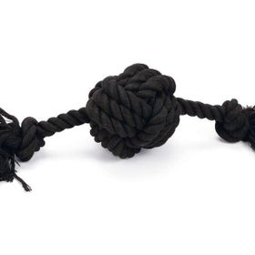 Beeztees Siyah 34x10x9 cm 255 gr Diş İpinden Top ve İpi Köpek Oyuncağı
