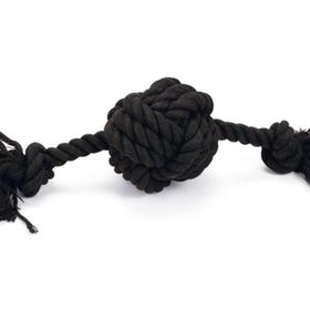 Beeztees Siyah 34x10x9 cm 255 gr Diş İpinden Top ve İpi Köpek Oyuncağı