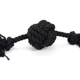 Beeztees Siyah 34x10x9 cm 255 gr Diş İpinden Top ve İpi Köpek Oyuncağı