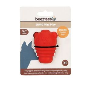 Beeztees Sumo Mini Dental Kırmızı 10 cm XS Halka Şeklinde Kauçuk Köpek Oyuncağı