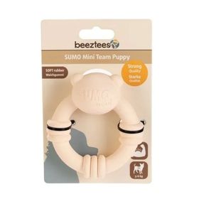 Beeztees Sumo Mini Dental Krem 10 cm XS Halka Şeklinde Kauçuk Köpek Oyuncağı