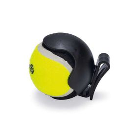Beeztees Tenis Topu ve Tutma Aparatı 6.3 cm Mavi Sarı Köpek Oyuncağı