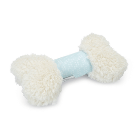 Beeztees Yavru Köpek Peluş Oyuncak 21 cm Beyaz Kemik