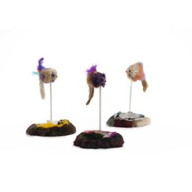 Beeztees Yaylanabilir Tüylü Fare 8 cm Kedi Oyuncağı