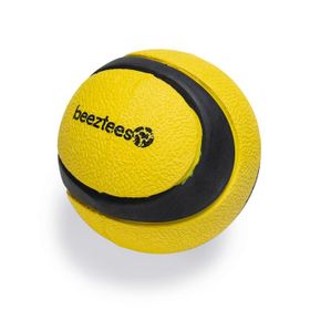 Beeztees Yüzen Tenis Topu Kauçuk 6.3 cm Siyah Sarı Köpek Oyuncağı