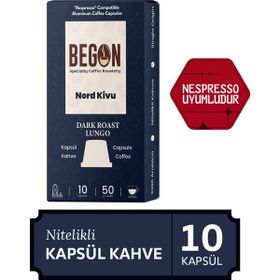 Begon 10'lu Nord Kivu Dark Roast Lungo Kapsül Kahve