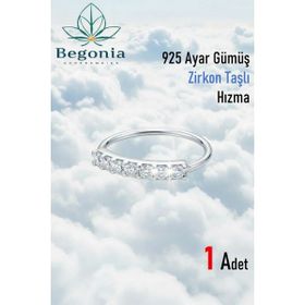 Begonia 925 Ayar Gümüş Zirkon Taşlı Hızma