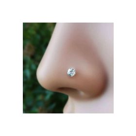 Begonia Accessories 925 Ayar Gümüş 4 mm Zirkon Tek Taş Hızma