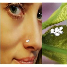 Begonia Accessories 925 Ayar Gümüş Zirkon Taşlı Defne Yaprağı Hızma