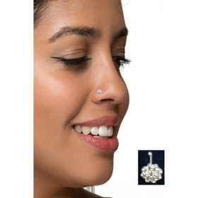 Begonia Accessories 925 Ayar Gümüş Zirkon Taşlı Papatya Hızma