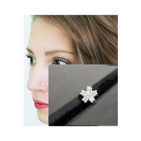 Begonia Accessories 925 Ayar Gümüş Zirkon Taşlı Yıldız Kar Tanesi Hızma