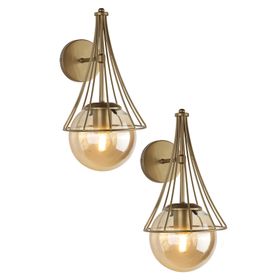 Begüsa 1'li Eskitme Düz Cam Bal Ginza Aplik