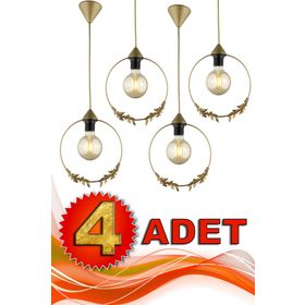 Begüsa Haliç Tekli Eskitme 4 Adet Avize