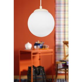 Begüsa Malta Tekli Beyaz Beyaz Cam Avize