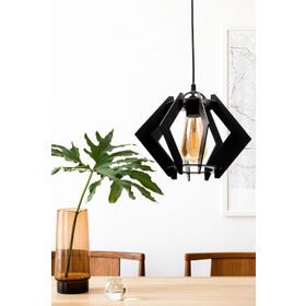 Begüsa Urla Siyah Tekli No:1 Ahşap Avize