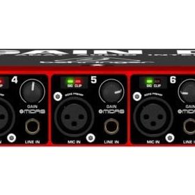 Behringer ADA8200 Siyah Midas Mic Preamplifikatörlü Audiophile 8 In 8 Out Adat Audio Arayüzü
