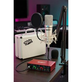 Behringer Midex CX1-C Mikrofon GLX-500 Ses Kartı + Stand Pop Filtre Set