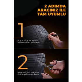 Beka Citroen C3 2004 4D Yeni Nesil Universal Kırmızı Havuzlu Paspas