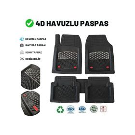 Beka Dacia Duster 2 WD 4x4 2023 4D Siyah Gri Universal Yeni Nesil Pro Havuzlu Paspas