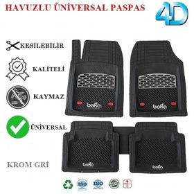 Beka Fiat Egea SW 2023 Krom Gri 4D Havuzlu Universal Paspas