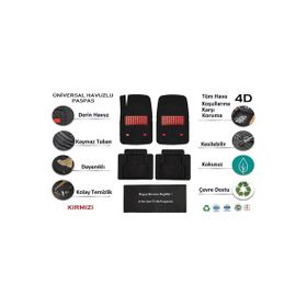 Beka Jeep Grand Cherokee WK2 2020 4D Kırmızı Havuzlu Yeni Nesil Universal Paspas