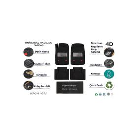 Beka Opel Astra F Sedan 1997 Yeni Nesil Universal Krom Gri 4D Havuzlu Paspas