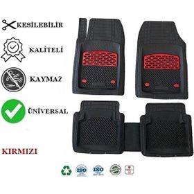 Beka Opel Corsa C 2002 4D Kırmızı Havuzlu Universal Paspas