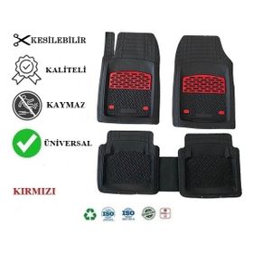 Beka Opel Corsa C 2004 4D Kırmızı Havuzlu Universal Paspas