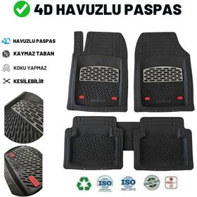 Beka Smart Forfour 4 Kapı 2014 4D Universal Yeni Nesil Siyah Gri Pro Havuzlu Paspas