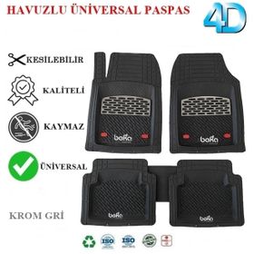 Beka Smart Forfour 4 Kapı 2015 4D Havuzlu Universal Krom Gri Paspas