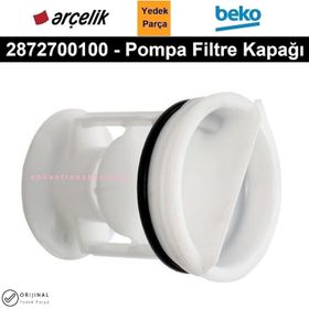Beko 2872700100 Çamaşır Makinesi Pompa Filtre Kapağı