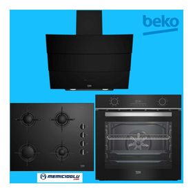 Beko ADE62540S-BFC 430 S-BOCD T 6510 ES Siyah 3'lü Ankastre Set