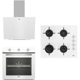Beko AirFry BFC321B - BOCDT6011EB - BDE6040B 3'lü Beyaz Ankastre Set