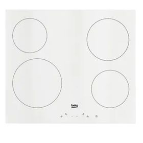Beko AOV 64400 B 4 Gözlü Vitoseramik Cam Yüzeyli Ankastre Ocak Beyaz
