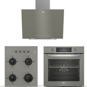 Beko BDE 6040 G - BFC 330 G - BOCD T 6510 EG Gri 3'lü Ankastre Set