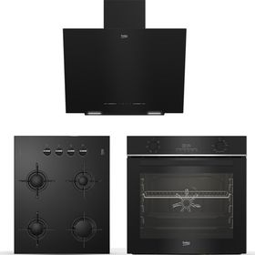 Beko BDE 6040 S - BFC 330 S - BOCD T 6510 ES Siyah 3'lü Ankastre Set