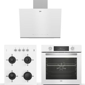 Beko BDE 6062 B - BFC 330 B - BOCD T 6510 EB Yeni Beyaz 3'lü Ankastre Set