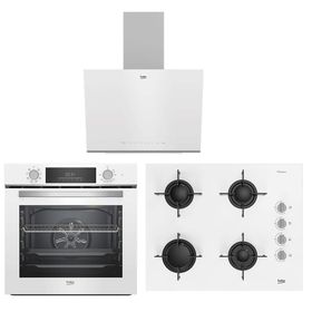 Beko BDE 6062 B - BFC 430 B - BOCD T 6510 EB Beyaz 3'lü Ankastre Set