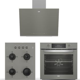 Beko BDE 6062 G - BFC 330 G - BOCD T 6510 EG Gri 3'lü Ankastre Set