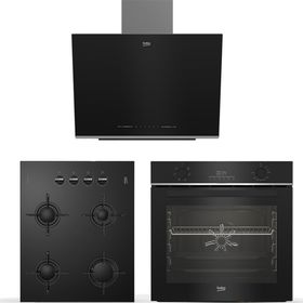 Beko BDE 6062 S - BFC 330 S - BOCD T 6510 ES Siyah 3'lü Ankastre Set