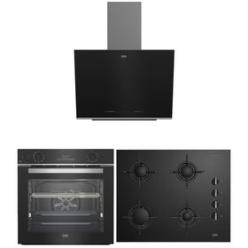Beko BDE 6062 S - BOCD T 6510 ES - BFC 631 S Siyah 3'lü Ankastre Set