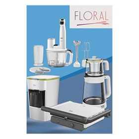 Beko Beyaz Floral Serisi Küçük Ev Aleti Çeyiz Seti