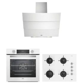 Beko BFC 430 B - BOCD T 6510 EB - ADE 62540 B Beyaz 3'lü Ankastre Set