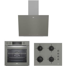 Beko BFC631G - BOCDT6510EG - BDE6062G Gri 3'lü Ankastre Set
