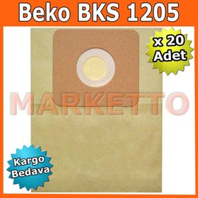 Beko BKS 1205 Kağıt 20 Adet Toz Torbası + Hediyeli