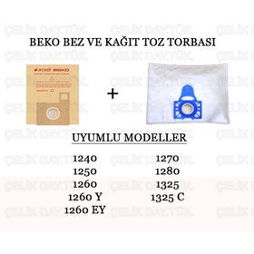 Beko BKS 1270 5'li Süpürge Toz Torbası