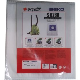 Beko BKS 1330 Elektrikli Süpürge Uyumlu 5 Adet Sentetik Toz Torbası
