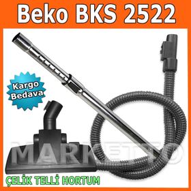 Beko BKS 2522 Çelik Telli Süpürge Hortumu Emici Yer Başlığı Boru