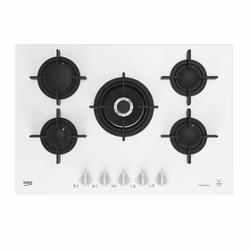 Beko BOCD T 7521 DWKB 75 cm Beyaz Cam Ankastre Ocak